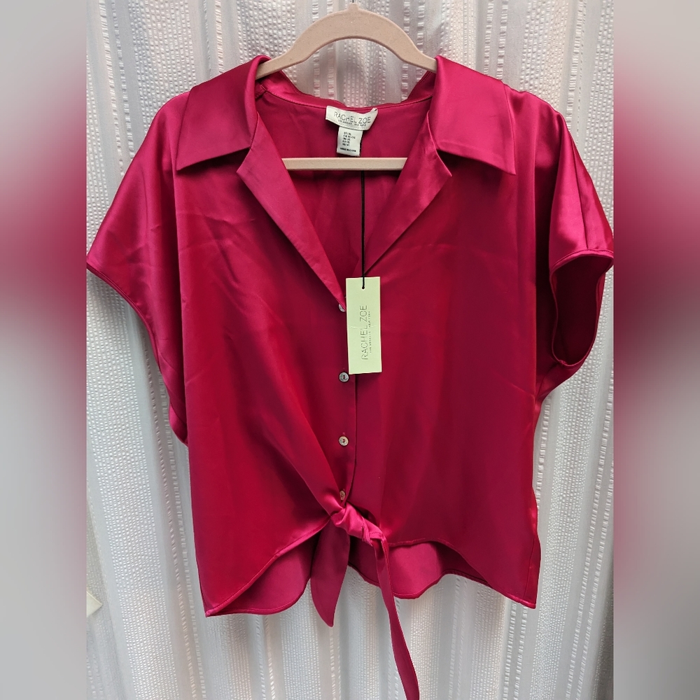 Rachel Zoe, Pink Blouse, Size Medium (Never Worn)